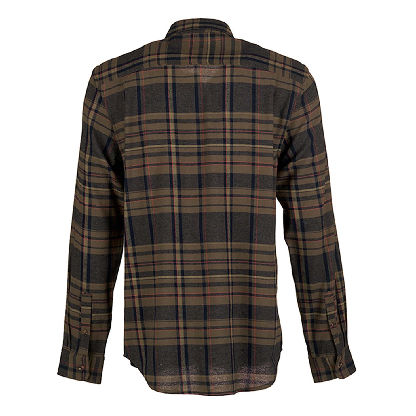 Camasa FLANNEL cu guler din piele intoarsa carou rosu